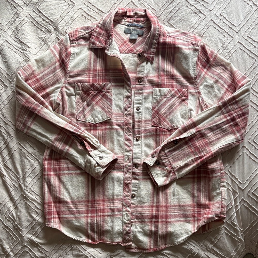 Natural Reflections Pink and Cream Striped Shirt